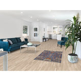 All-Over Blue Kazak Indian Accent Area Rug Hand-Knotted Wool Carpet - 3'1"x 5'0"