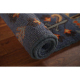 All-Over Blue Kazak Indian Accent Area Rug Hand-Knotted Wool Carpet - 3'1"x 5'0"