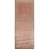 All-Over Botemir Persian Runner Vintage Rug Hand-knotted Wool Carpet - 3'4" x 9'5"