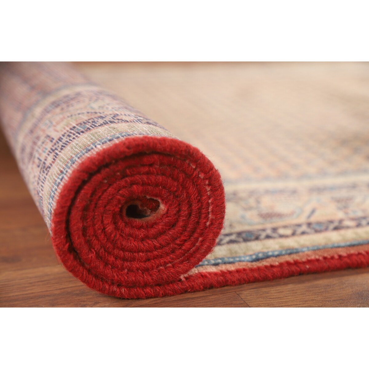 All-Over Botemir Persian Runner Vintage Rug Hand-knotted Wool Carpet - 3'4" x 9'5"