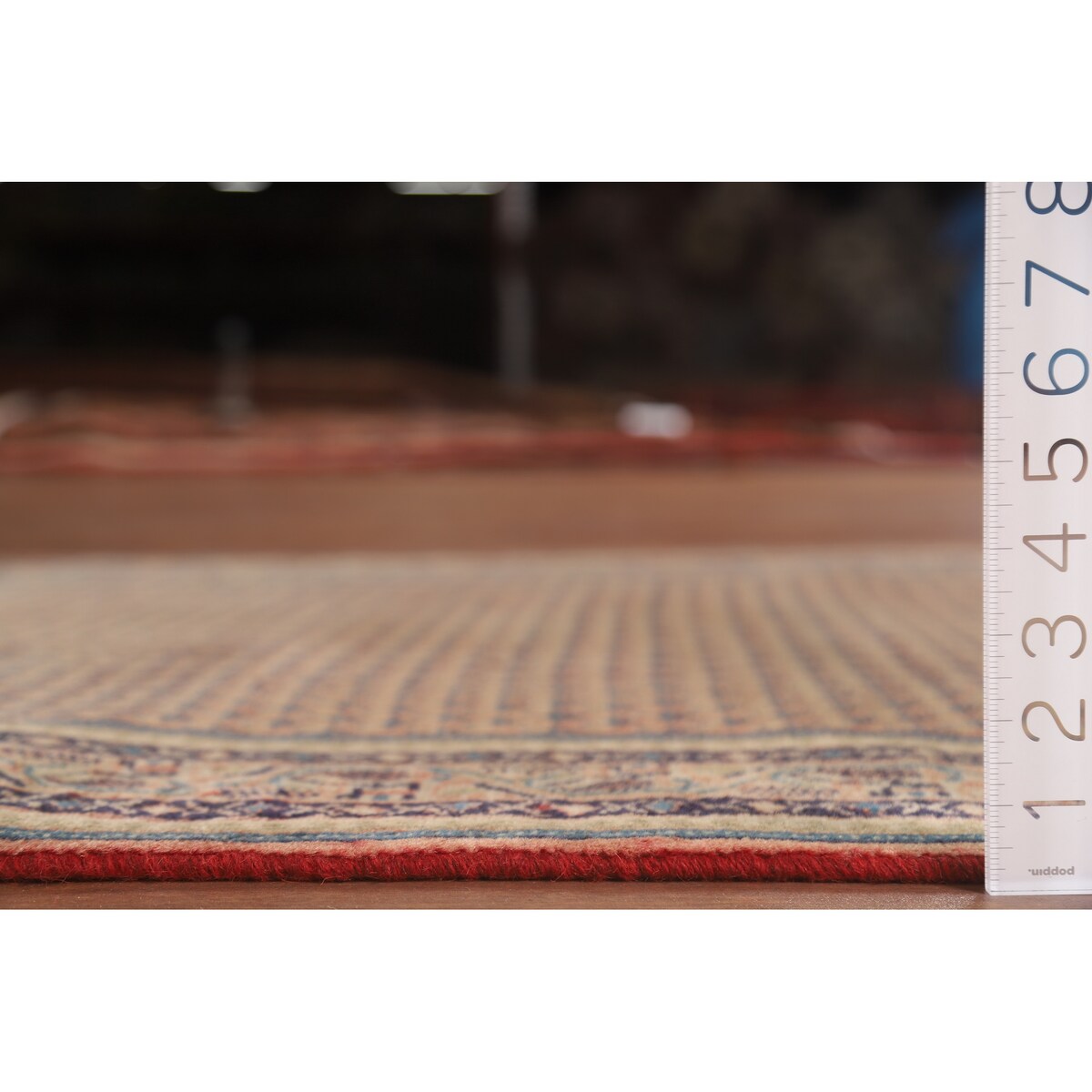 All-Over Botemir Persian Runner Vintage Rug Hand-knotted Wool Carpet - 3'4" x 9'5"
