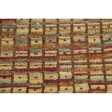 All-Over Checkered Moroccan Area Rug Hand-Knotted Wool Carpet - 8'0"x 10'3"