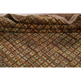 All-Over Checkered Moroccan Area Rug Hand-Knotted Wool Carpet - 8'0"x 10'3"