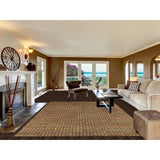 All-Over Checkered Moroccan Area Rug Hand-Knotted Wool Carpet - 8'0"x 10'3"