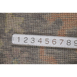 All-Over Gray Oushak Oriental Area Rug Hand-Knotted Wool Carpet - 8'1" x 10'0"