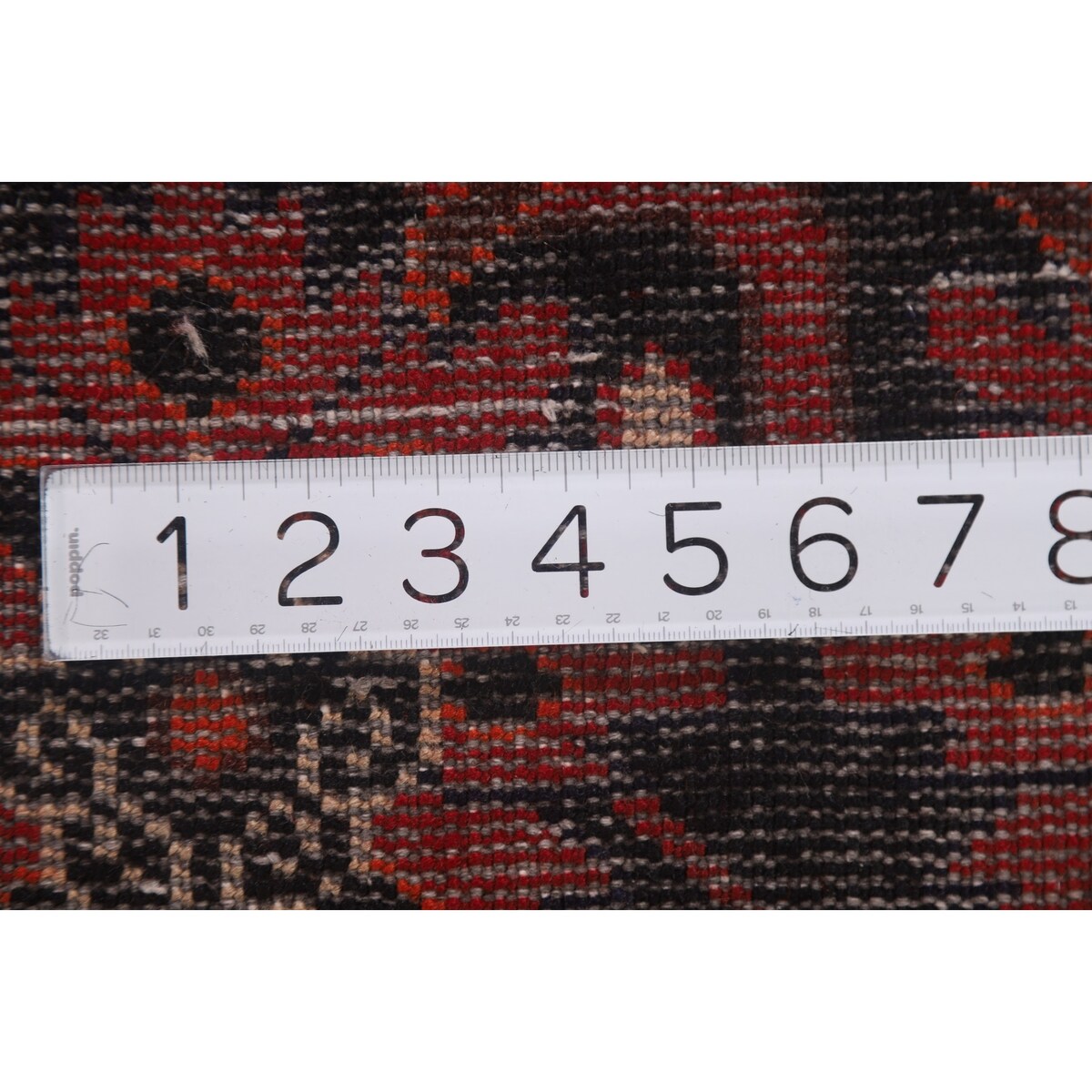 All-Over Hamedan Persian Vintage Runner Rug Hand-knotted Wool Carpet - 3'4"x 10'4"