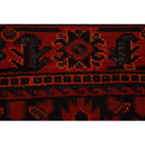 All-Over Hamedan Persian Vintage Runner Rug Hand-knotted Wool Carpet - 3'4"x 10'4"