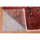All-Over Hamedan Persian Vintage Runner Rug Hand-knotted Wool Carpet - 3'4"x 10'4"