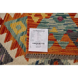 All-Over Kilim Area Rug Hand-Woven Wool Carpet - 8'0" x 9'10"
