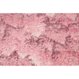 All-Over Pink Abstract Modern Area Rug Handmade Wool Carpet - 5'11" x 8'11"