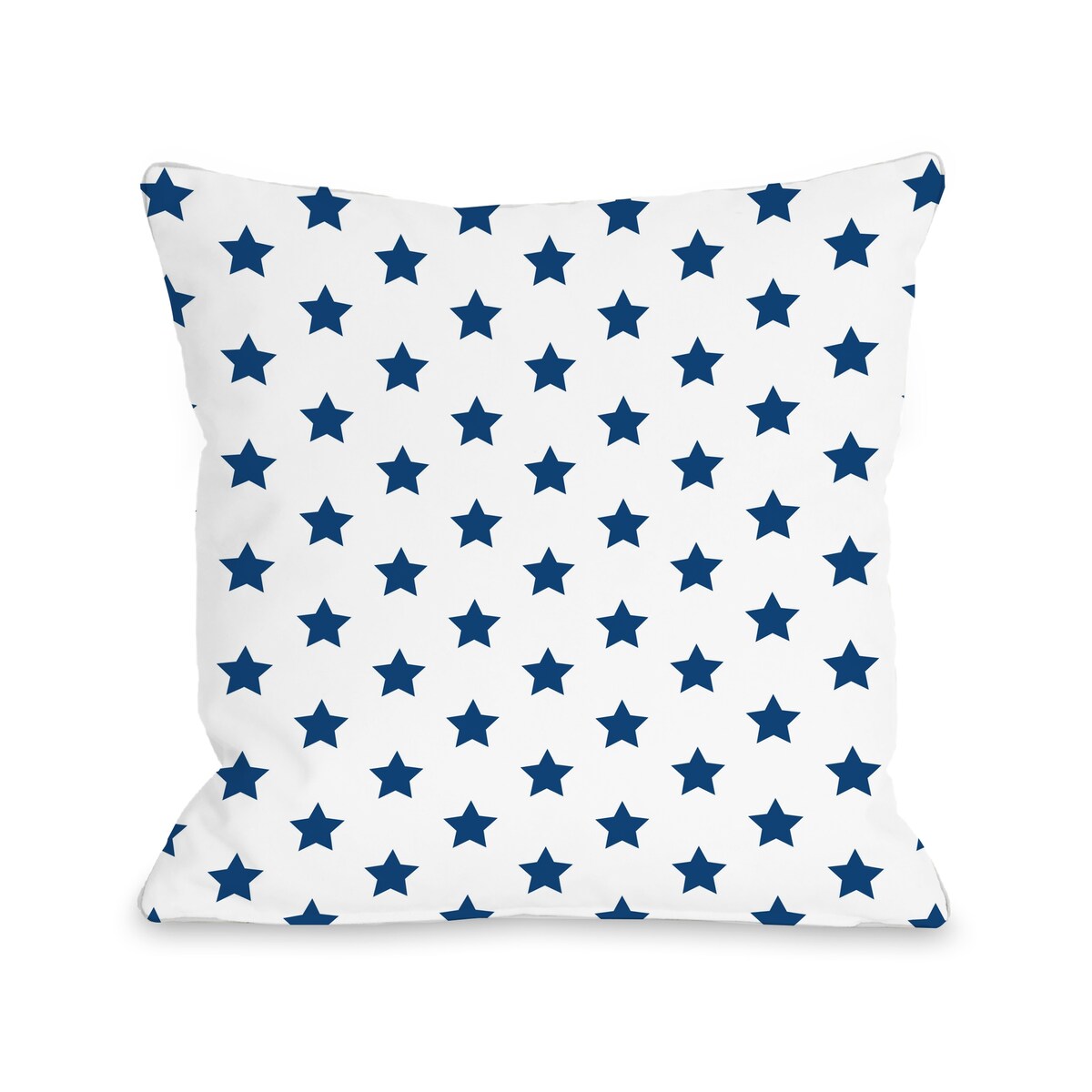 All Over Stars - Blue Pillow by OBC