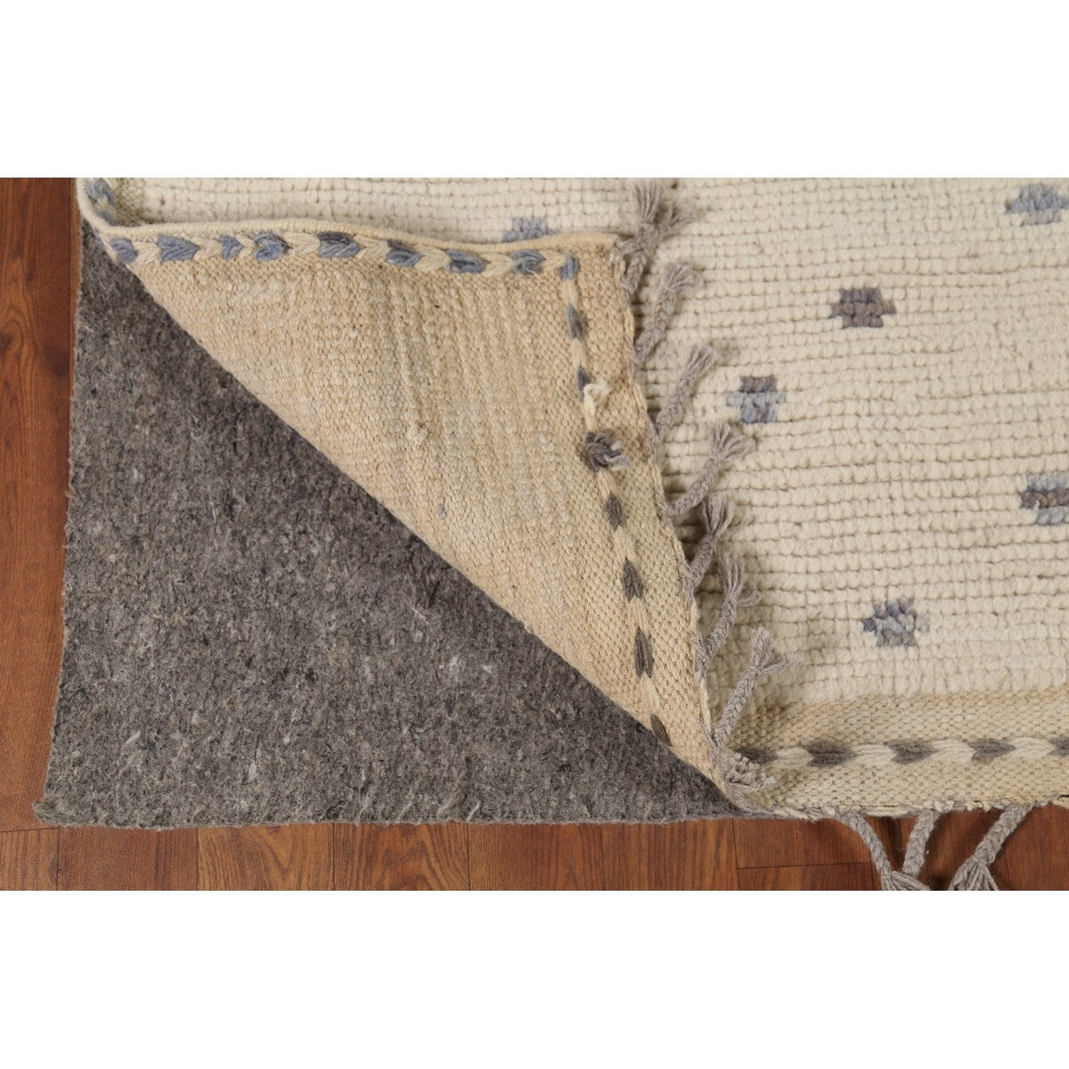 All-Over Tribal Moroccan Area Rug Handmade Wool Carpet - 5'2"x 8'3"