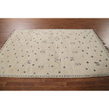 All-Over Tribal Moroccan Area Rug Handmade Wool Carpet - 5'2"x 8'3"