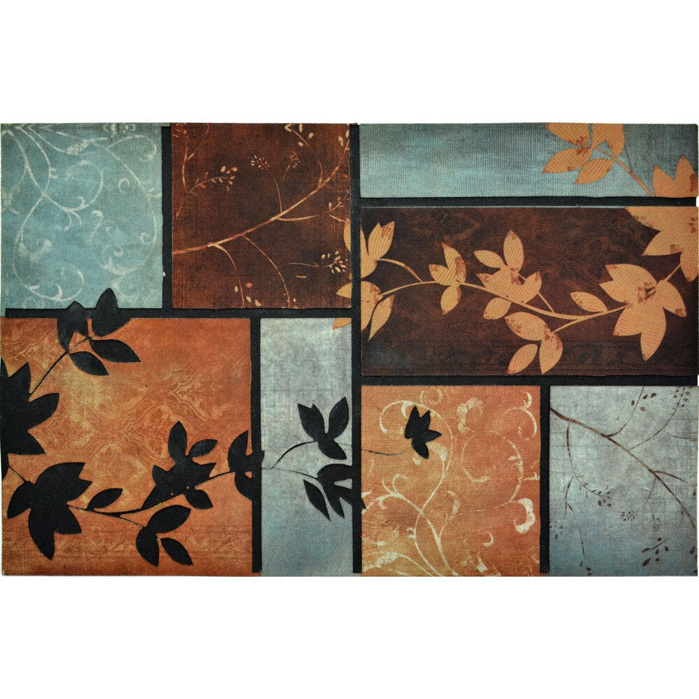 Home Dynamix All Season Collection Patchwork Indoor/Outdoor Multicolor Doormat (22" x 34")