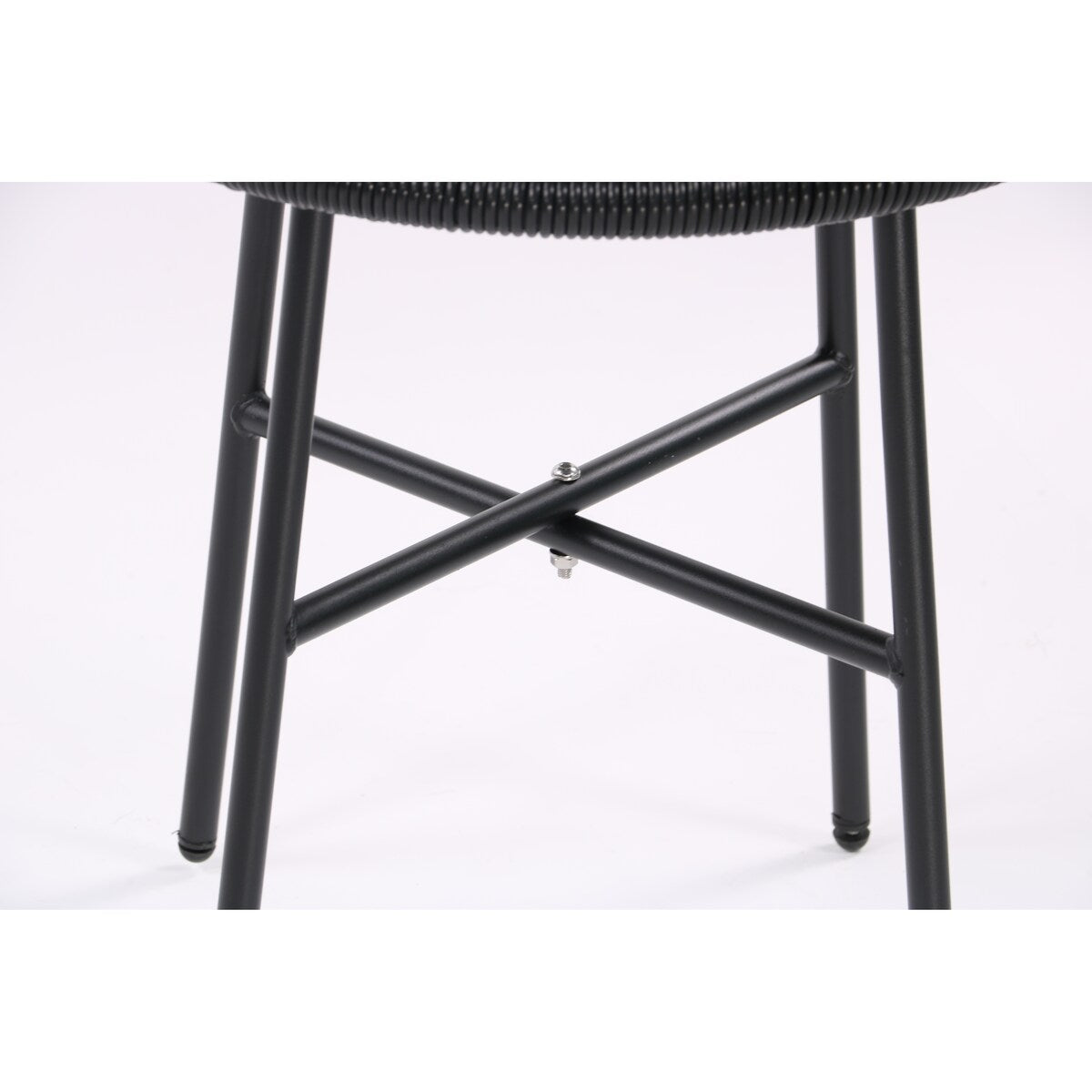 All-Weather Chair & Table Set, Oval Papasan Chairs and Glass Top Table