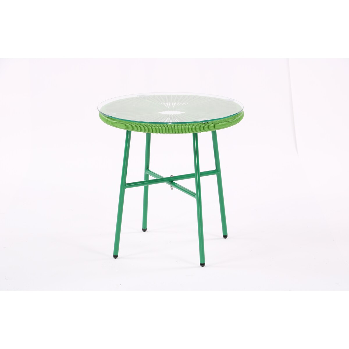 All-Weather Chair & Table Set, Oval Papasan Chairs and Glass Top Table