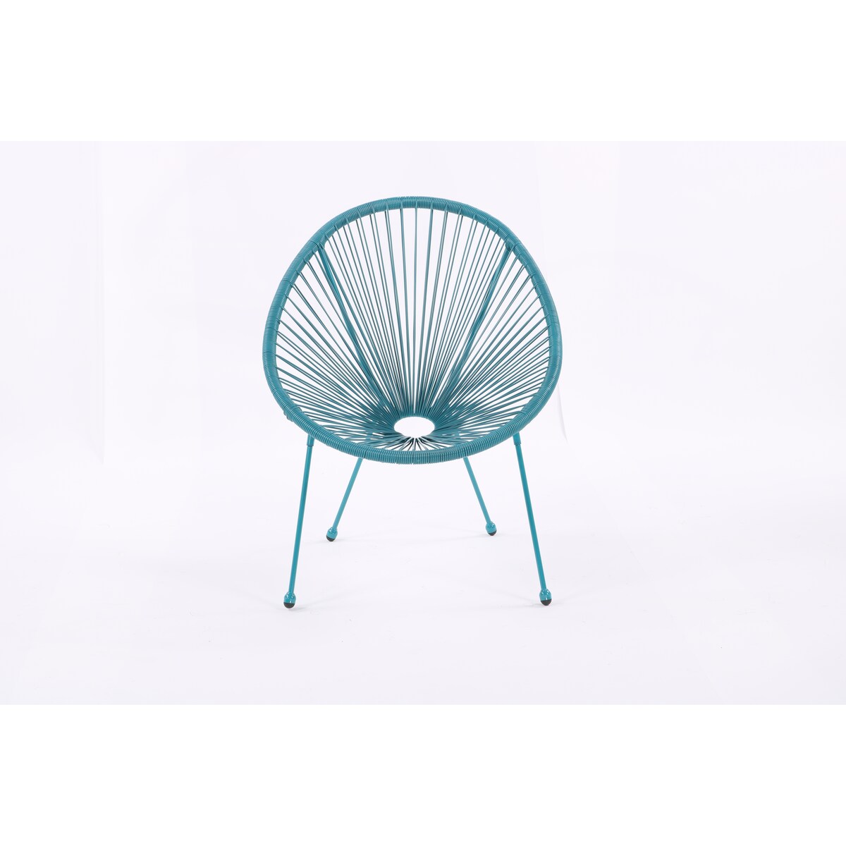 All-Weather Chair & Table Set, Oval Papasan Chairs and Glass Top Table