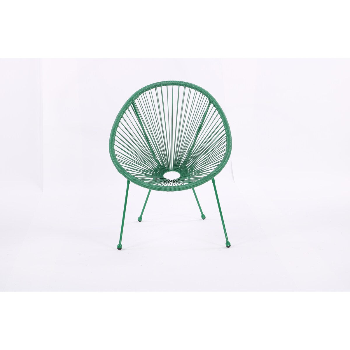 All-Weather Chair & Table Set, Oval Papasan Chairs and Glass Top Table