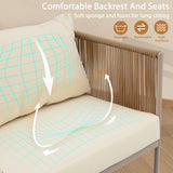 All-Weather Patio Furniture Set For 4 Person With Loveseat