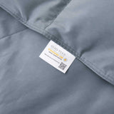 All season & Lightweight White Goose Down Duvet Comforter-Dark Gray