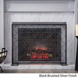 Alleghany Modern Single Panel Fireplace screen by Christopher Knight Home - N/A
