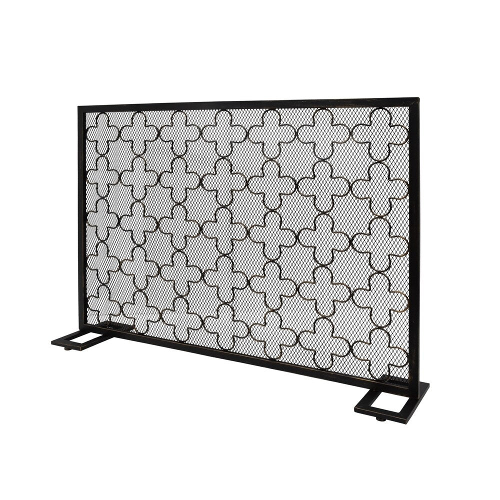 Alleghany Modern Single Panel Fireplace screen by Christopher Knight Home - N/A