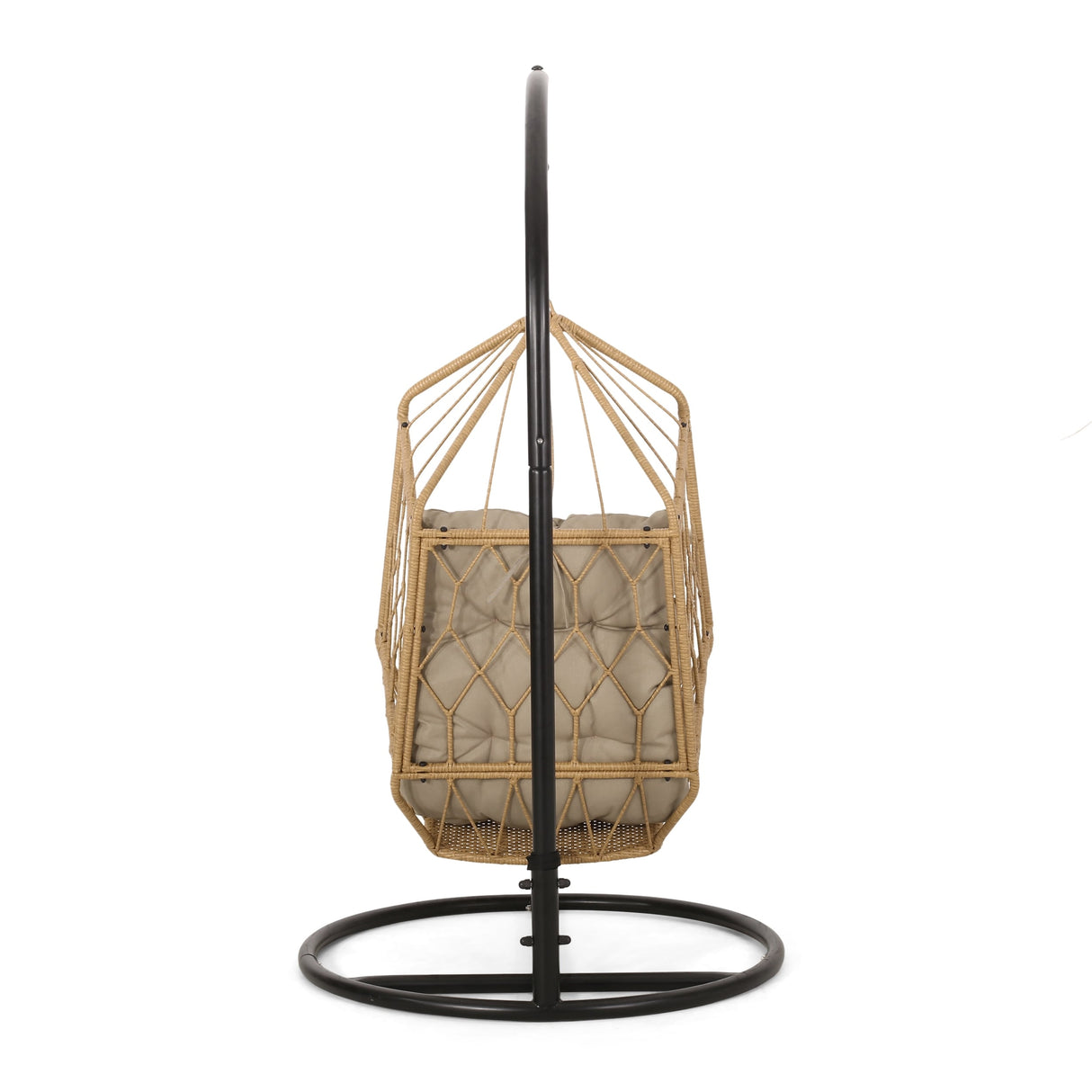 Allegra Outdoor Wicker Outdoor Hanging Chair with Stand by Christopher Knight Home