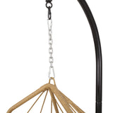Allegra Outdoor Wicker Outdoor Hanging Chair with Stand by Christopher Knight Home