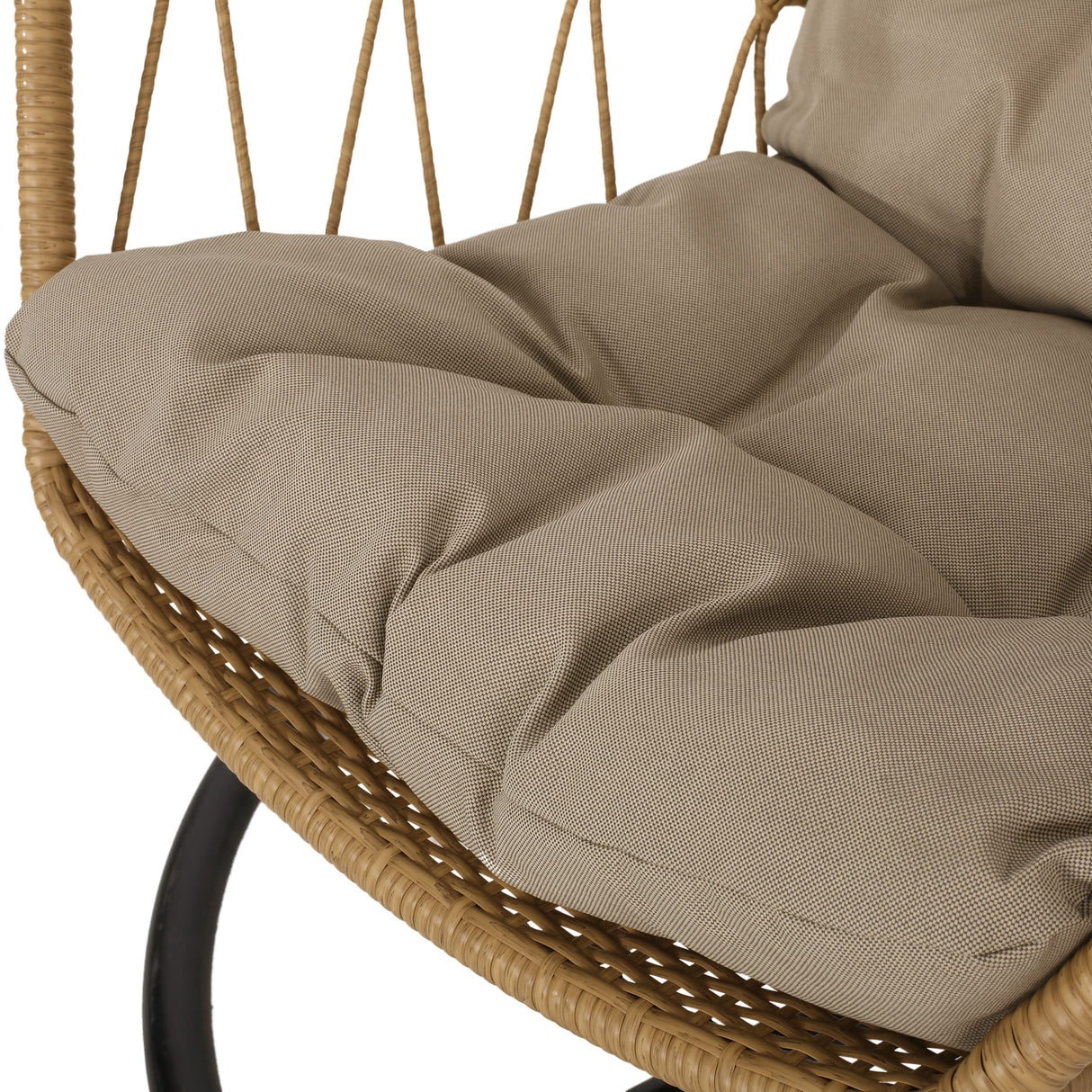 Allegra Outdoor Wicker Outdoor Hanging Chair with Stand by Christopher Knight Home