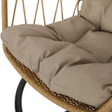 Allegra Outdoor Wicker Outdoor Hanging Chair with Stand by Christopher Knight Home