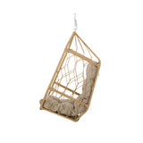 Allegra Wicker Outdoor Hanging Basket Chair with Cushions by Christopher Knight Home