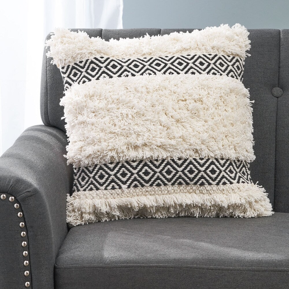 Allen Boho Cotton Throw Pillow by Christopher Knight Home