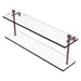 Allied Brass Mambo Collection 22 Inch Two Tiered Glass Shelf