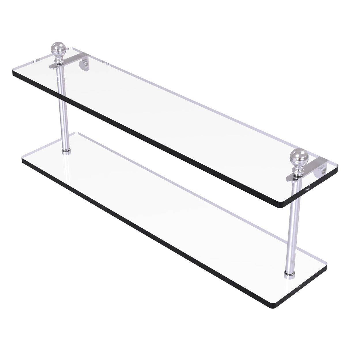 Allied Brass Mambo Collection 22 Inch Two Tiered Glass Shelf