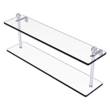 Allied Brass Mambo Collection 22 Inch Two Tiered Glass Shelf