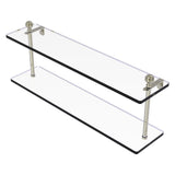 Allied Brass Mambo Collection 22 Inch Two Tiered Glass Shelf