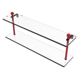 Allied Brass Mambo Collection 22 Inch Two Tiered Glass Shelf