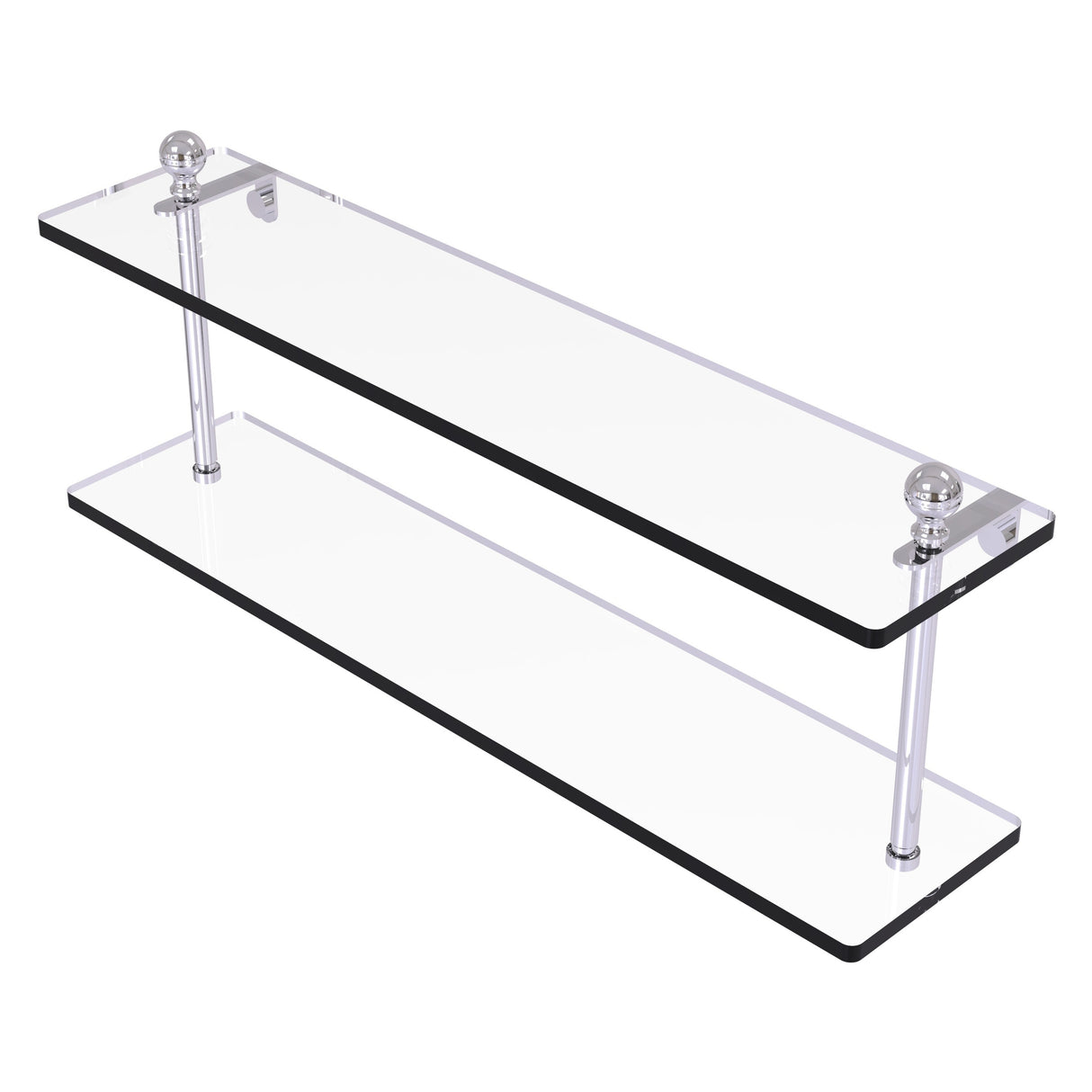 Allied Brass Mambo Collection 22 Inch Two Tiered Glass Shelf