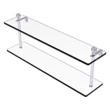 Allied Brass Mambo Collection 22 Inch Two Tiered Glass Shelf