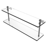 Allied Brass Mambo Collection 22 Inch Two Tiered Glass Shelf