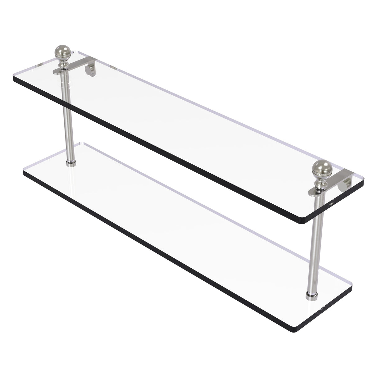 Allied Brass Mambo Collection 22 Inch Two Tiered Glass Shelf
