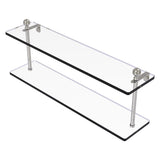 Allied Brass Mambo Collection 22 Inch Two Tiered Glass Shelf