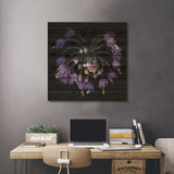 Allium Fireworks Print On Wood by Magda Indigo - Multi-Color