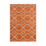 Alliyah Handmade Apricot Orange New Zealand Wool Rug (5' x 8') - 5' x 8'