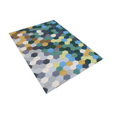 Alliyah Handmade Forest Green New Zealand Blend Wool Rug - 5' x 8'