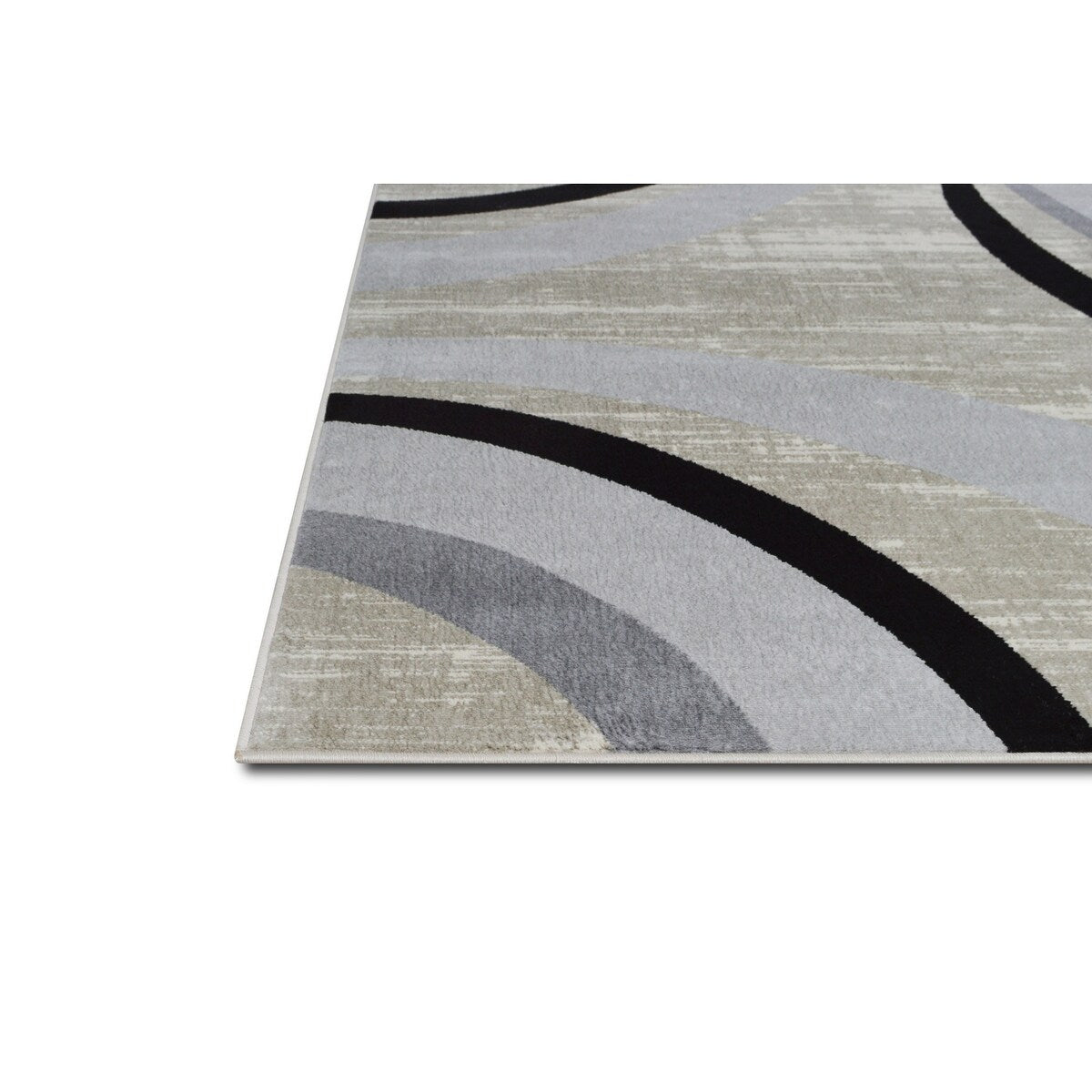 Allstar Contemporary Accent Rug with Crescent Shape design