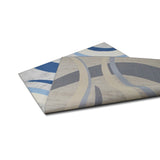 Allstar Contemporary Accent Rug with Crescent Shape design