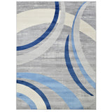 Allstar Contemporary Accent Rug with Crescent Shape design