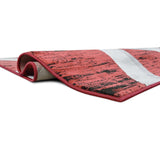 Allstar Contemporary Accent Rug with Crescent Shape design
