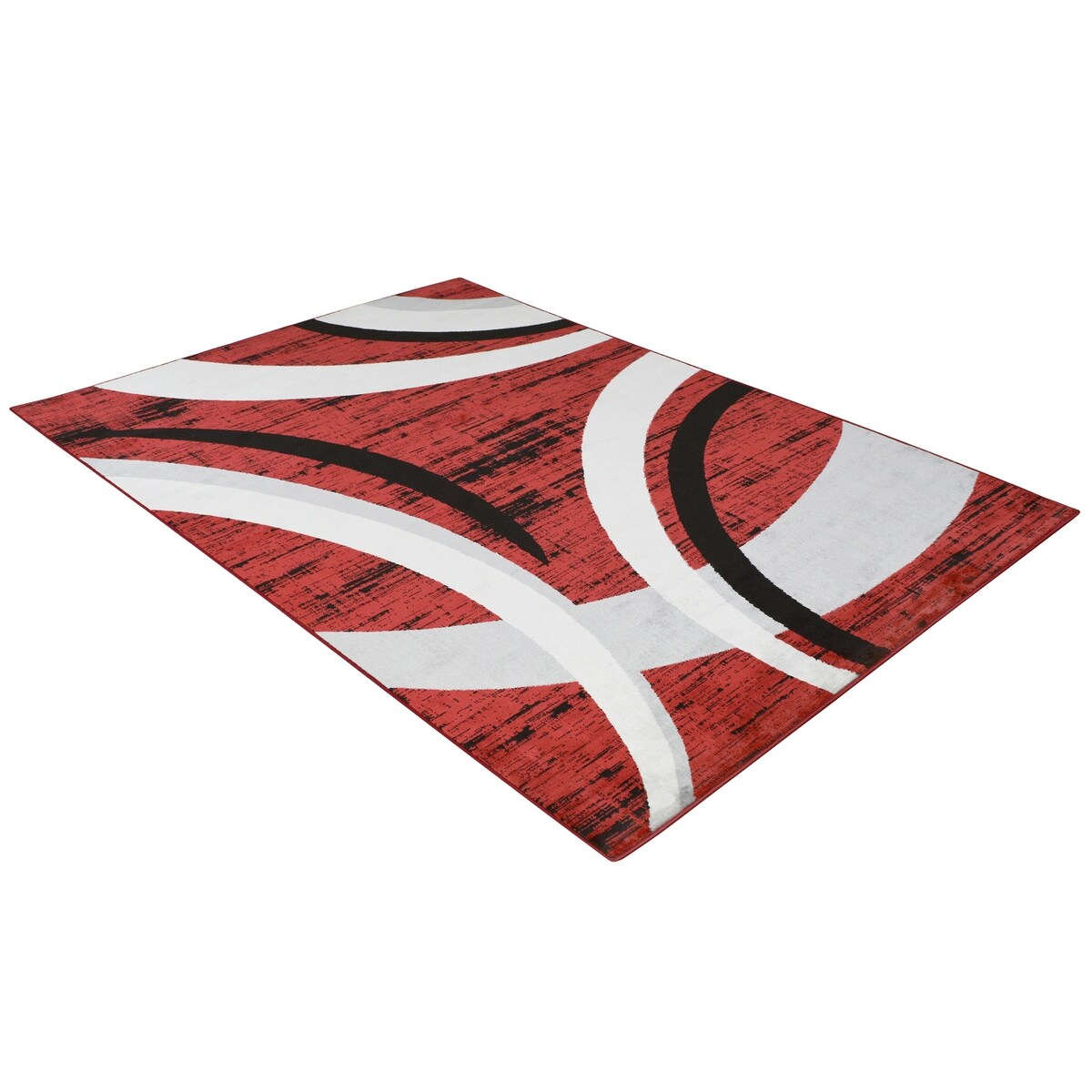Allstar Contemporary Accent Rug with Crescent Shape design